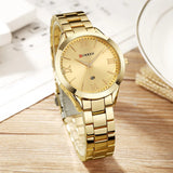 CURREN® Women Old Money Gold Watch