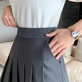 YUMMI® Elastic High Waist Pleated Skirt