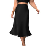 AISHA® Satin Midi Skirt Woman