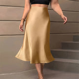 AISHA® Satin Midi Skirt Woman