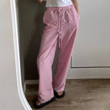 ALESSIA® Casual Striped Elastic Waist Pants