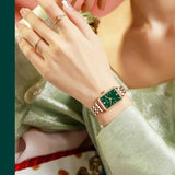 CHIARA® Square Green Vintage Watch