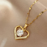 GAMMA® Artificial Gems Heart Pendant Necklace