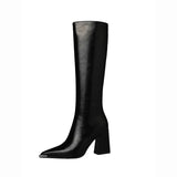 CAMILLE® High Fashion Zippers Long Boots