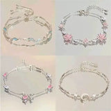 CRYSTAL®  Elegant Crystal Flowers Bracelet