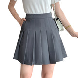 YUMMI® Elastic High Waist Pleated Skirt