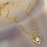 GAMMA® Artificial Gems Heart Pendant Necklace