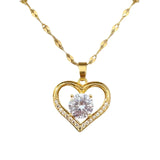 GAMMA® Artificial Gems Heart Pendant Necklace