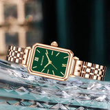 CHIARA® Square Green Vintage Watch