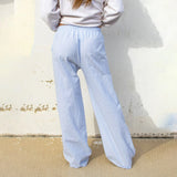 ALESSIA® Casual Striped Elastic Waist Pants